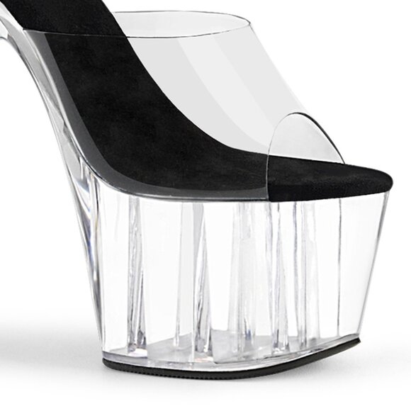 Clear Platform Heels for Women | High Heel Mules & Transparent Sandals - Picture 4 of 5